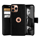 Funda Tipo Cartera Negra Para iPhone 12/12 Pro Lupalegacy