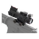 Mira Fibra Optica 4x32 Telescopica Reticula Rgb Rifle Tactic