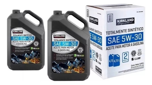 2 Garrafa Aceite Sintético 5w30 4.73lts Kirkland Dexos Gen3