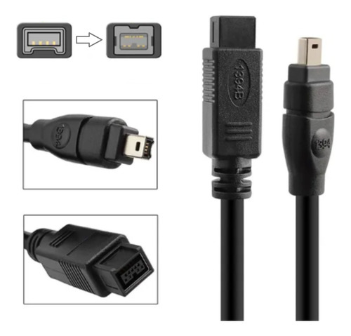 Cabo Firewire 9x4 Pinos Ieee 1394 - 1.8 Metros