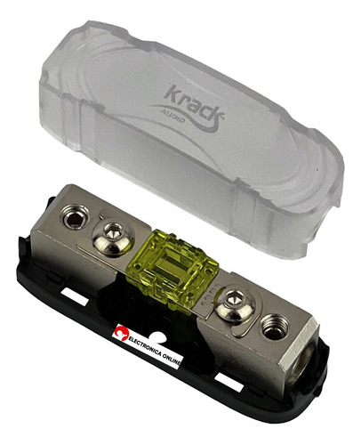 Porta Fusible Mini Anl Para Amplificador Fusible 100a Krack