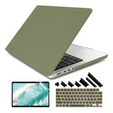 Funda Protectora Rigida Dongke Verde Para Macbook Pro 16 