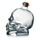 Licorera En Cristal De Calavera Skull Wiskey Original Jarra