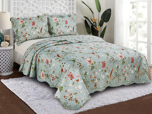 Cobre Leito Colcha Matelasse Queen Size 3pç Camesa 240x260