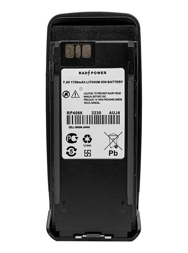 Bateria Rad Power Para Radios Motorola Dgp4150 6150 Pmnn4066
