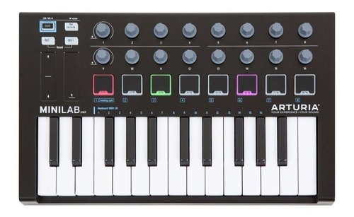 Controlador Midi Arturia Minilab Mkii Black Edition Cor Preto