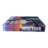 Decoração Sala Quarto Livro Caixa Fake New York Viagens
