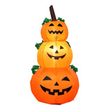 Fantasma De Calabaza Inflable De Halloween De 4 Pies Con