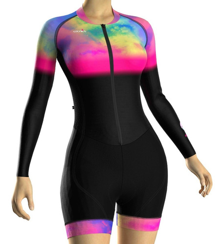 Enterizo Uniforme Ciclismo Mujer Rainbow 6557