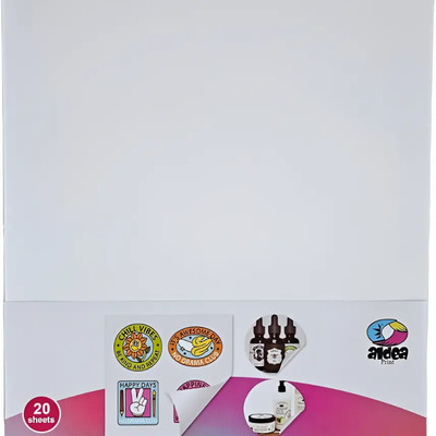 Vinil Pp Adhesivo Imprimible Blanco Mate A4 60 Hojas | Meses sin interés