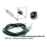 Kit Pedal Acionador Sem Fio Tattoo - Cabo Rca -p10 Guitarra