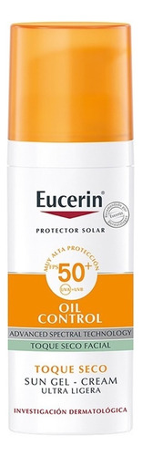 Protector Solar Eucerin Gel Oil Control Toque  Al Agua Fps50