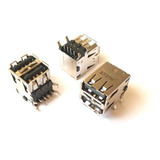 Conector Usb Duplo Pn: 340400w00-600-g - Foxconn Pct 50 Pçs