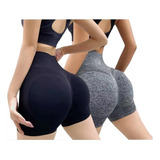 Short De Licra Para Mujer Fitness Sports Sexy Shorts 2p
