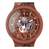 Reloj Swatch Camoflower Cotton Sb05c100