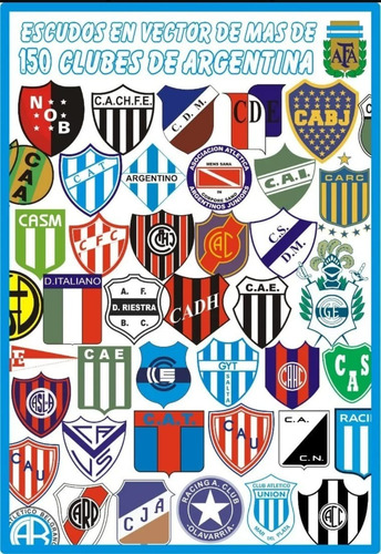 Mas De 2000 Escudos De Fútbol - Vectores - Extampar Sublimar