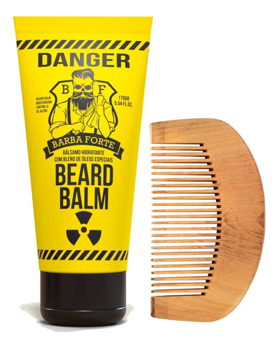 Barba Forte Danger Balm Hidratante 170g + Brinde