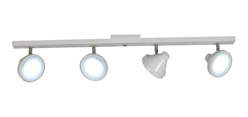 Aplique Techo Pared Acero Orientable 4 Luces + Ar111 Led