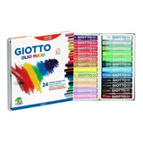  Pasteles Al Oleo Maxi Giotto X 24 Colores