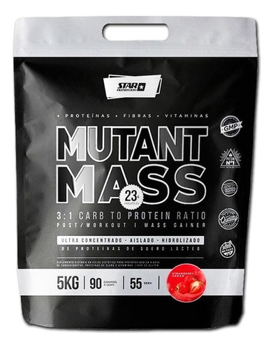  Mutant Mass 5 Kg Ganador Star Nutrition Sabor Frutilla