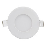 Foco Panel Led Embutido 6 W Luz Blanca Cálida  Redondo