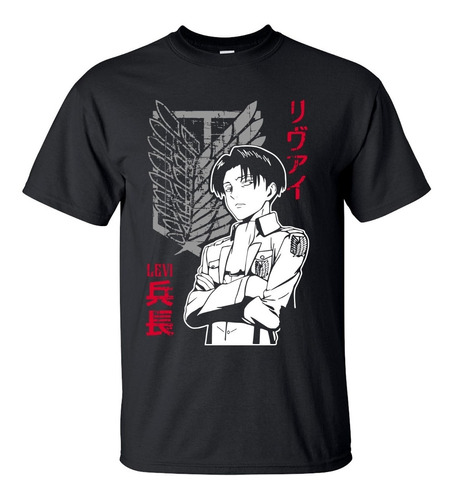 Playera Levi Ackerman Shingeki No Kyojin Anime A2948