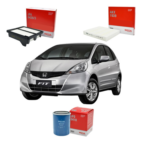 Kit Filtros Wega Honda Fit - Gutti