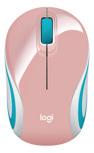 Mouse Inalambrico Portatil Logitech M187 Color Rosa