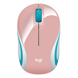 Mini Mouse Inalambrico Logitech M187 Color Rosa 910-005364