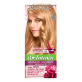 Kit Tintura, Oxidante Garnier  Cor Intensa Kit Coloración Permanente Hidratante Garnier Cor Intensa Tono 8.3 Rubio Claro Dorado 20vol. Para Cabello