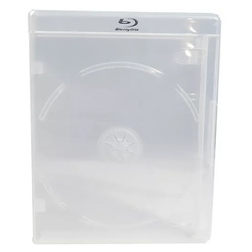 25 Estojo Capa Box Case Blu-ray Simples Transparente Novo