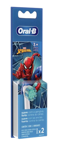 Refil Escova Dental Elétrica Spider-man Oral-b 2 Unidades