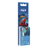 Refil Escova Dental Elétrica Spider-man Oral-b 2 Unidades