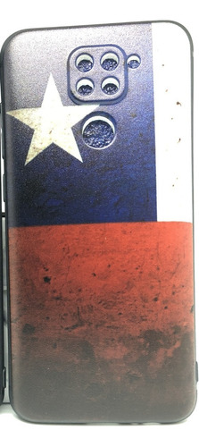 Para Redmi Note 9 - Bandera Chilena - Carcasa Silicona