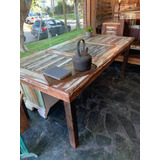 Mesa Comedor 2 Metros Rustica Vintage Madera Reciclada