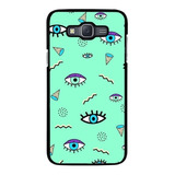 Funda Protector Rudo Para Samsung Galaxy Ojos Tapiz Verde