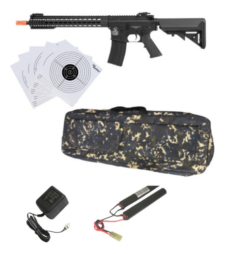  Colt M4a1 Negro 6mm Bbs 350ft Aeg Keymod Long  Xchws P