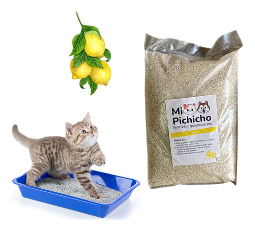 Piedritas Para Gatos Mi Pichicho Limon 4 Kg Calidad Superior