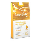 Depilatorio Depilflax 20 Folhas Prontas Corporal Natural