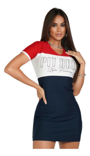 Vestido Feminina Pitbull Lançamento Ref 69968