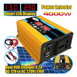 Inversor De Energia Para Carro Com Display Led 4000w 12v-220