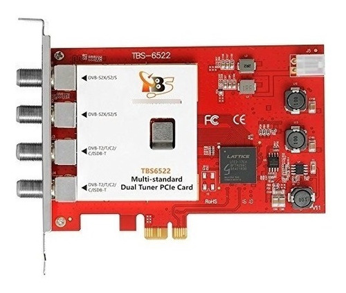 Tarjeta De Tv Tarjeta Pcie Tbs Doble Sintonizador Digital