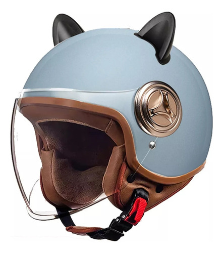 Casco De Motocicleta Half-helmet Para Hombres Y Mujeres