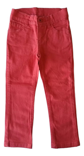 Pantalón Cheeky Gabardina Nena Naranja Talle 4 Impecable