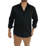 Camisa Hombre Manga L + Pantalon Chino Gabardina Elastizada