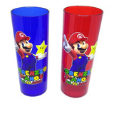 40 Copos Long Drink + 20 Twister Personalizado Super Mario
