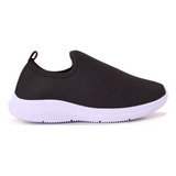 Tênis Feminino Meia S/ Cadarço Slip On Fácil Calçar Academia