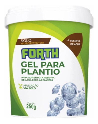 Forth Gel Para Plantio 250g - Hidrogel Retentor Agua Planta