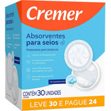 Absorvente Para Seios Cremer Leve 30 Pague 24