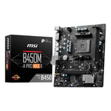 Tarjeta Madre Msi B450m-a Pro Max Ii Am4 Ddr4 Micro Atx